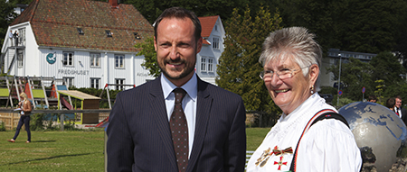 Kronprins Haakon og Helga Arntzen 