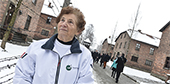 Maria Gabrielsen i Auschwitz 70 års markeringen