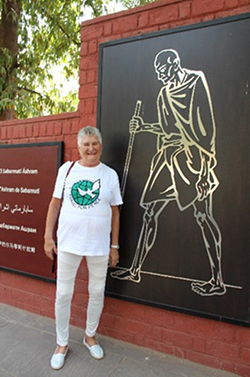 Helga Arntzen ved Gandhi museet