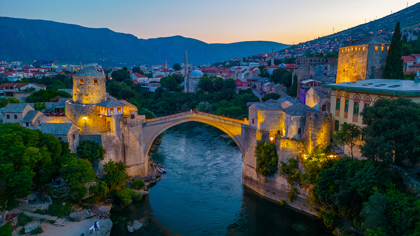 Stari Most og gamlebyen i Mostar