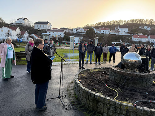 Markering av menneskerettighetsdagen i Risør Fredspark