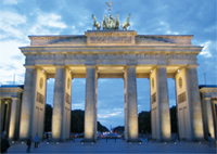 Minnesmerke hvor Berlinmuren var