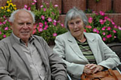 Torstein Axelsen med sin kone