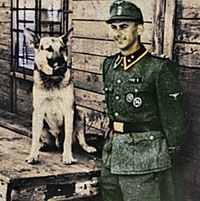 SS soldater med hunder