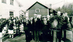 Martin sammen med flere andre krigsfanger fra Birkeland